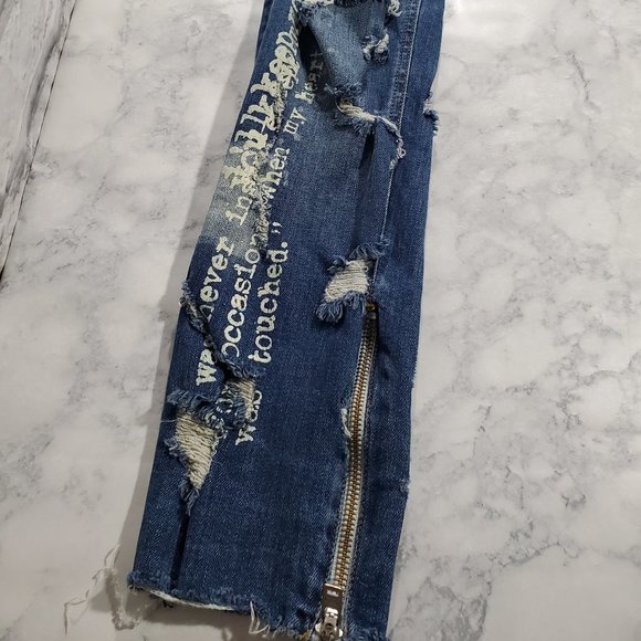 Zara Man Jeans Size 30 Mens Mid Rise Button Fly Di - Picture 4 of 6